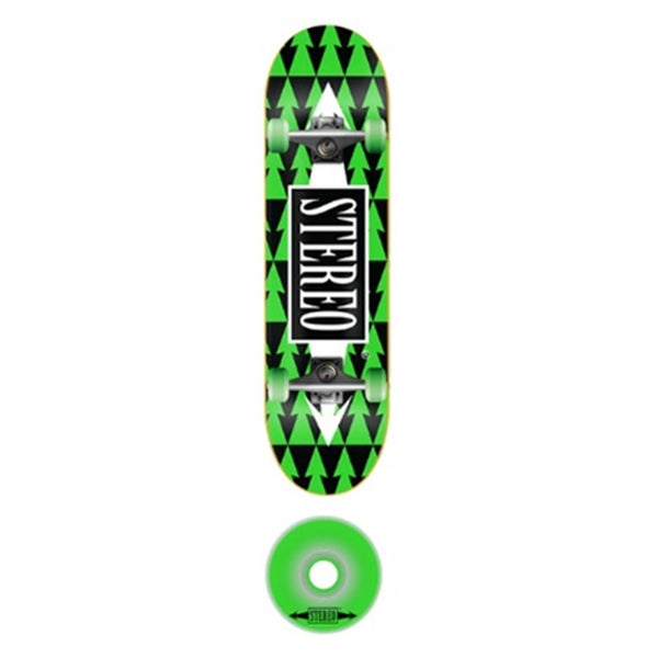 Stereo Green Arrows Complete Skateboard